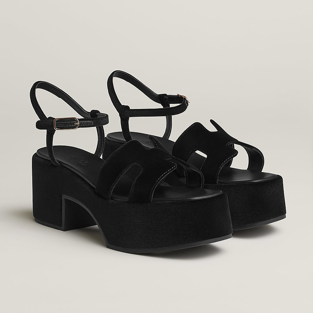 Sandália Jam 30 - Preto | Hermès Brasil